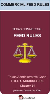 Commercial Feed Rules